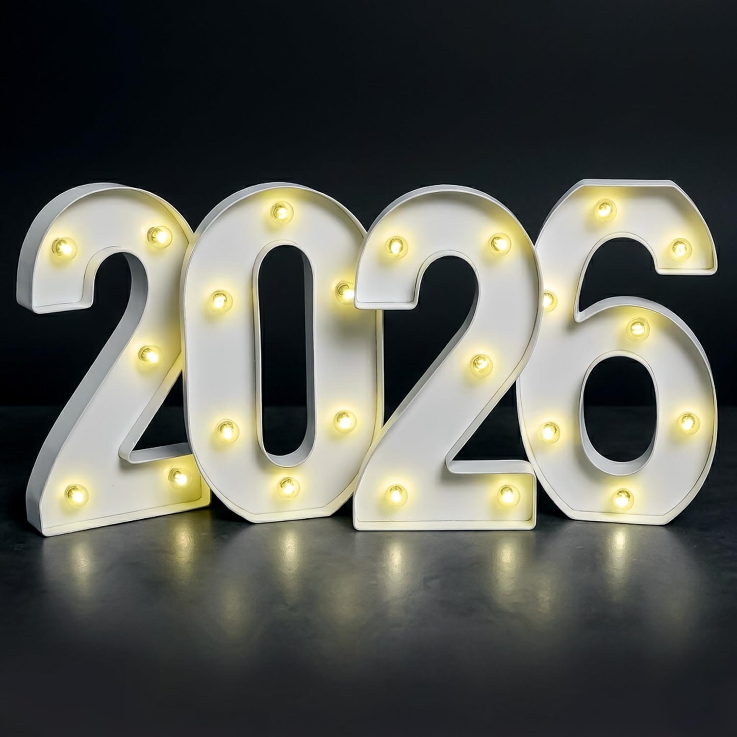 KatchOn, Led Light Up 2026 Sign - 8 Inch | 2026 Marquee Numbers for Graduation Decorations 2026 Light Up Numbers for Graduation Party Supplies 2026 Light Up Numbers for Graduation