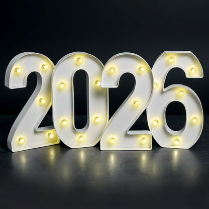 KatchOn, Led Light Up 2026 Sign - 8 Inch | 2026 Marquee Numbers for Graduation Decorations 2026 Light Up Numbers for Graduation Party Supplies 2026 Light Up Numbers for Graduation