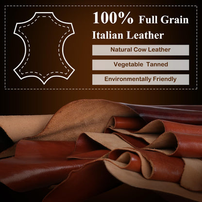 Banuce Premium Italian Full Grain Leather Briefcase for Women 15.6 Inch Laptop Bag Office Work Business Travel with Luggage Strap and Detachable Shoulder Strap Brown