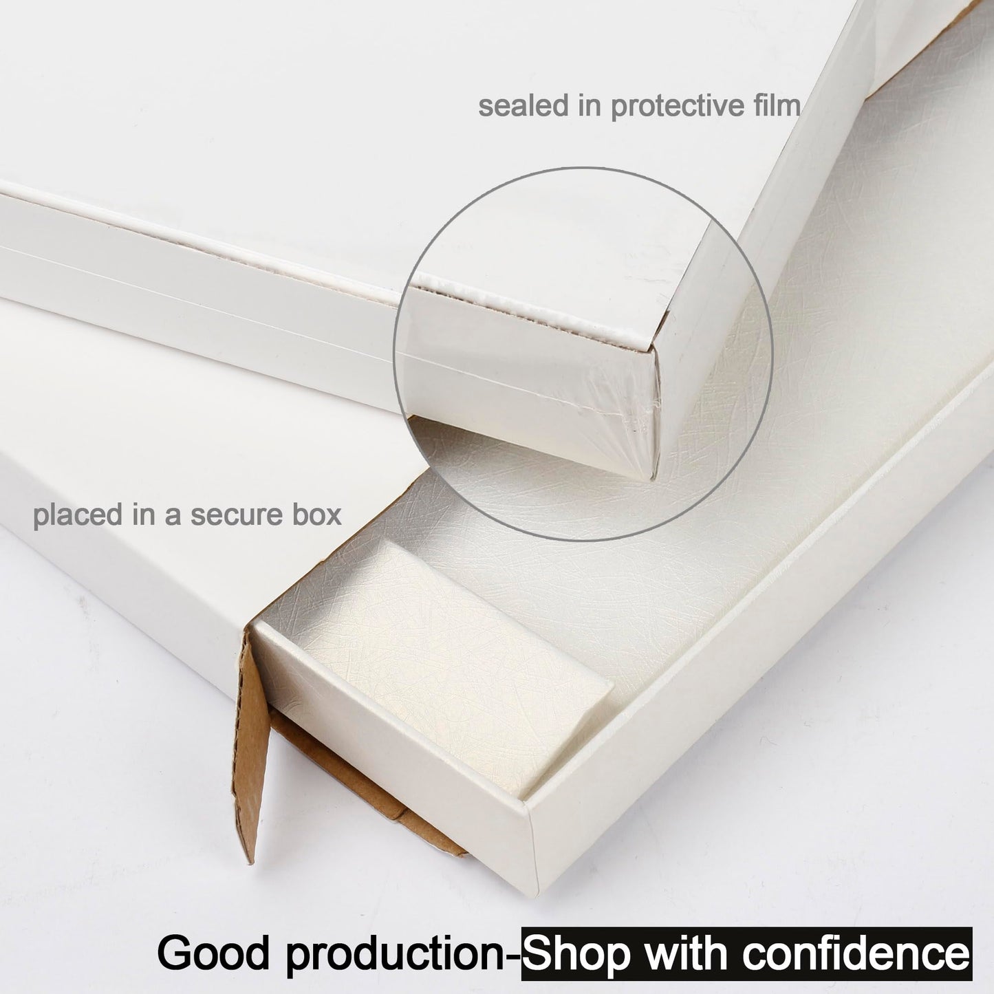 Rinrda Extra Large Gift Box,15x12x10 Inches,White Gift Boxes with Lids for Presents,10-inch Deep Box for Birthday Weddings Valentine's Day.Contains Card, Ribbon,Shredded paper