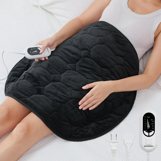 immtree Weighted Heating Pad for Deeper Pain Relief, 7lbs XXXL Size(29x24) with Fast Heat Technology, Heated Blankets for Adults, Relief for Back and Shoulder and Knee