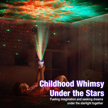 Astronaut Galaxy Projector Night Light – White Astronaut Holding Star, Star Projector Galaxy Lamp for Kids Bedroom, Space Decor & Gift