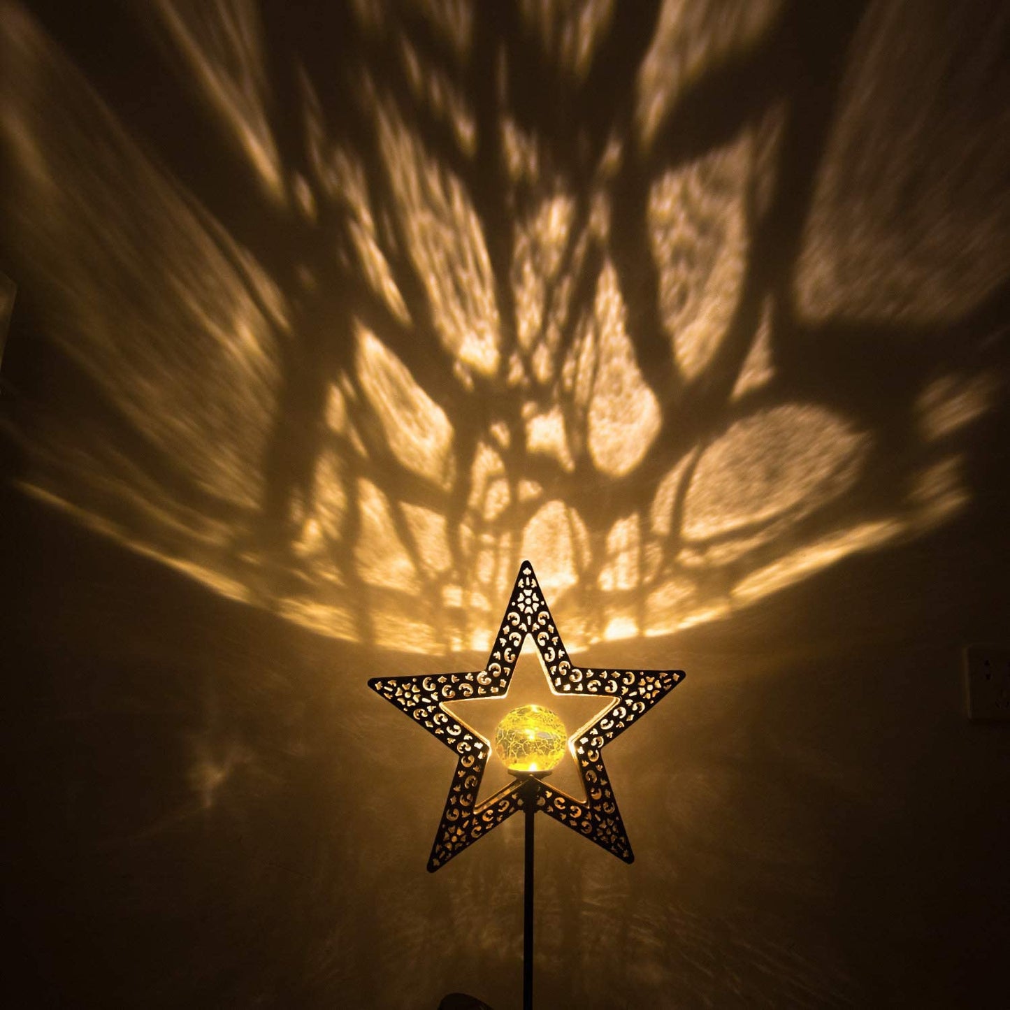 TAKE ME Star Solar Lights Garden Outdoor Decor Waterproof Metal Solar Stakes Lights for Patio Yard Walkway Lawn Patio Mothers Day Garden Gifts Mom Wife Grandma