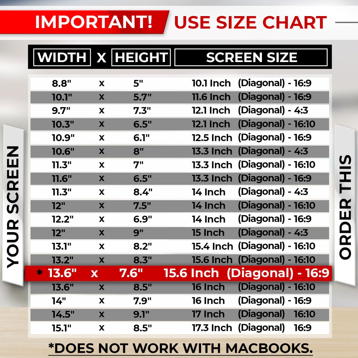 SightPro 15.6 Inch 16:9 Laptop Privacy Screen Filter - Computer Monitor Privacy Shield and Anti-Glare Protector