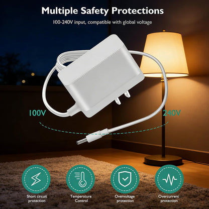 Hatch Night Light Power Cord, Lnauy Charger Adapter Compatible with Hatch Rest and Rest Mini Night Light 5V 2A Charger Replacement Barrel Style