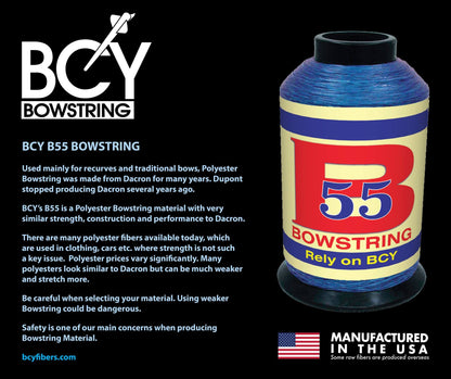 BCY B55 Bowstring Material 1/4 lb Lavender