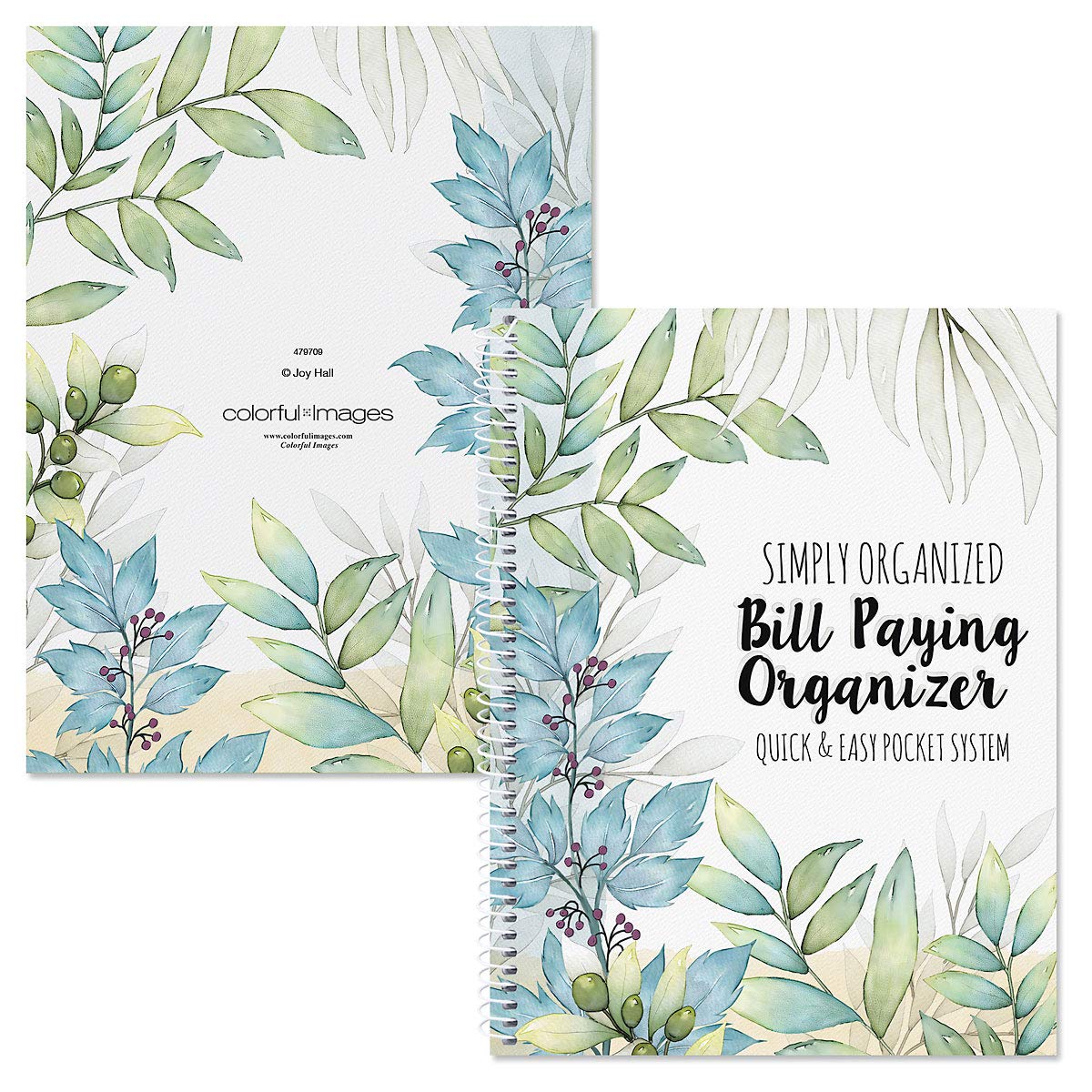 Current The Best Days Bill Paying Organizer Book - 9" x 12” Personal Account Book, Spiral Bound, 14 Storage Pockets, 32 Label Stickers, Monthly Finance & Payment Management Tracker for Home & Office