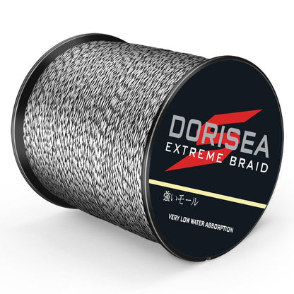 Dorisea Extreme Braid 100% Pe Multi-Color(Black&White) Braided Fishing Line 109Yards-2187Yards 6-550Lb Test Fishing Wire Fishing String Incredible Superline (100m/109Yards 30lb/0.26mm)
