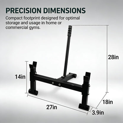 StarsNet Deadlift Barbell Jack Stand, Heavy Duty Steel Deadlift Jack for Home Gym Deadlift Exercises Weight Training Equipment, 800 LB Capacity