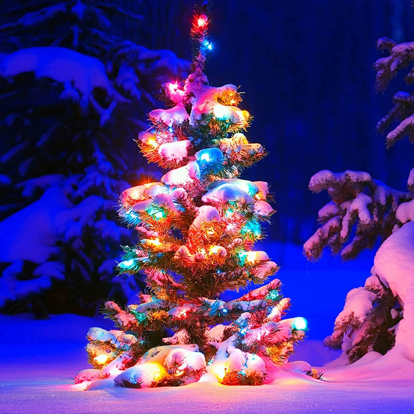 Lycklig Christmas Lights Outdoor 19Ft 70 LED Chritmas Globe String Lights with Pearlized Glass Bulb UL Certified Christmas Tree Lights for Tree Decor