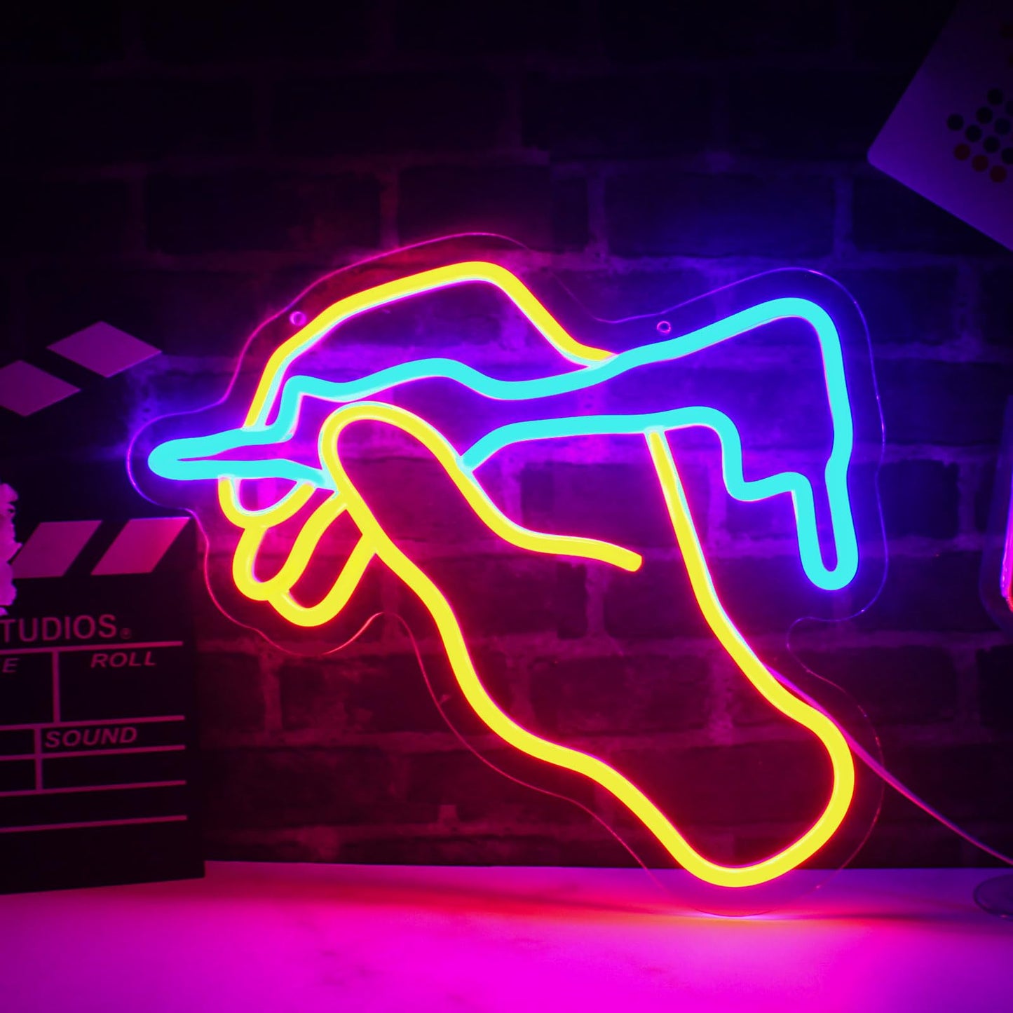Tattoo Neon Sign Tattoo Neon Light LED Neon Sign for Tattoo Studio Wall Décor Dimmable LED Neon Light for Bar Restaurant Music Concert Man Cave Wall Art 14.4"×12.8"