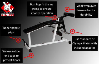 Leg Extension/Leg Curl Machine by Deltech Fitness