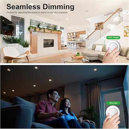Dimmable GU10 LED Light Bulbs - 5W, Daylight White (5000K), 700 Lumens, Wide 110° Flood Beam, Great for Recessed and Track Lighting in Kitchens, Living Rooms, and Bedrooms, 12-Pack