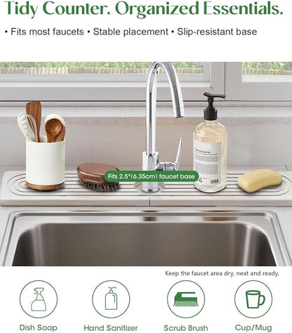 Stone Drying Mat for Kitchen Faucet: Diatomite Stone Drying Tray