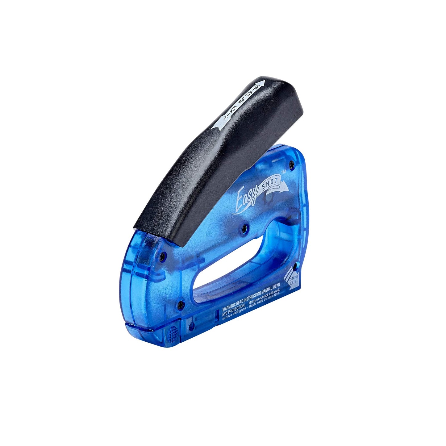 Arrow 5650DTB-6 Easy Shot Staple Gun, Manual Stapler for Decorating and Crafts, Includes Stapling base and 400 JT21 Staples, Blue