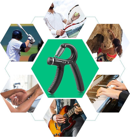 NIYIKOW Grip Strength Trainer - Adjustable Hand Grip Strengthener for Forearm & Finger Strength | Ideal for Musicians & Athletes