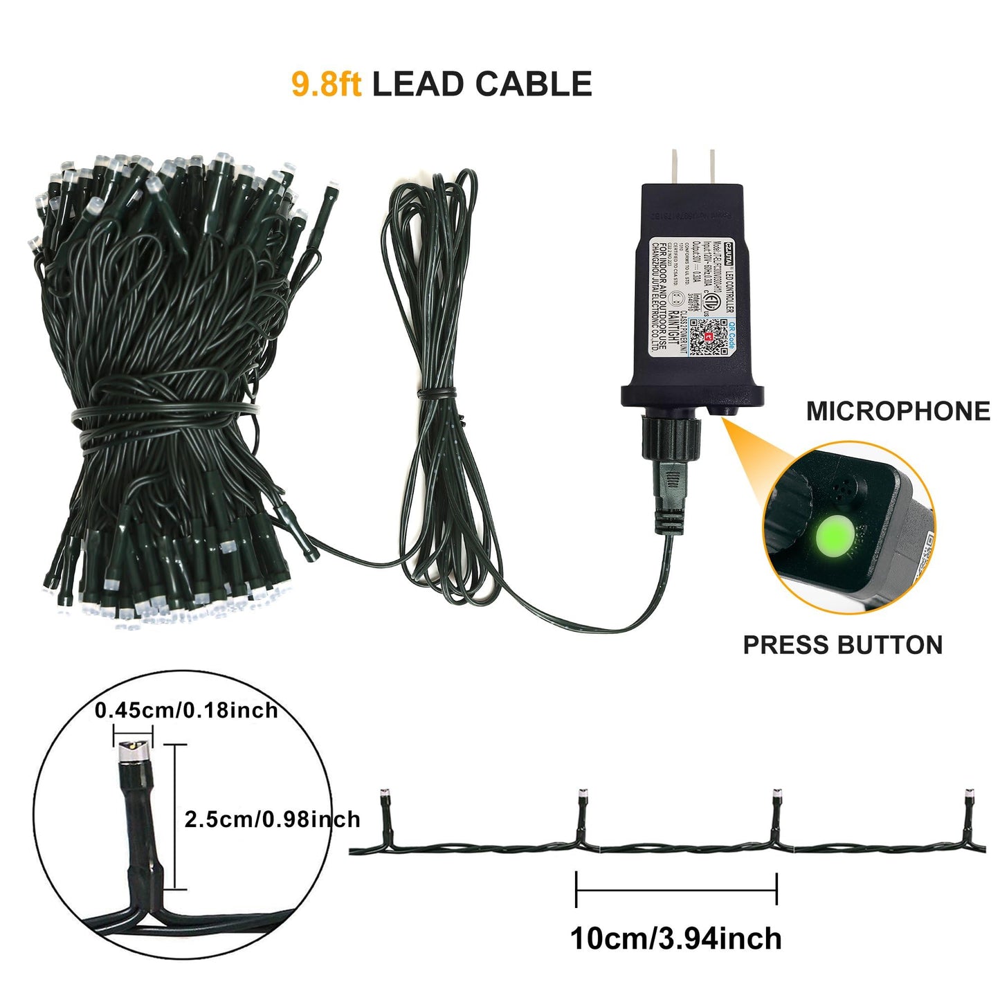PMS Smart WiFi LED Christmas Lights, APP-Controlled RGB Fairy String Lights, Ideal for Xmas Tree, Garden, Home, Party, Halloween Festival Deco (99ft-300LED)