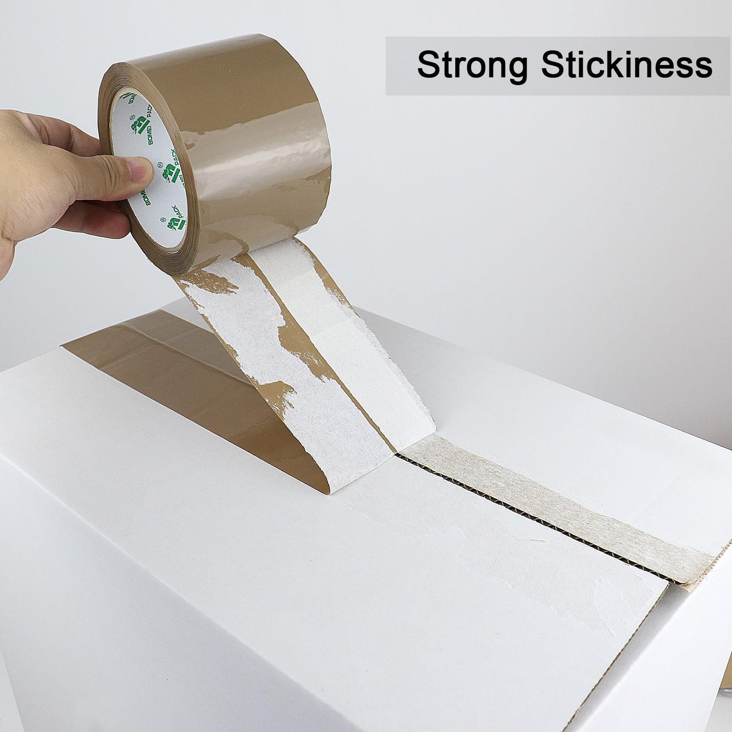 BOMEI PACK Brown Packing Tape 3 inch Wide, 12Rolls Heavy Duty Brown Packing Tape Refills Rolls for Moving Boxes, Shipping and Storage, 2.7 Mil x 60 Yards