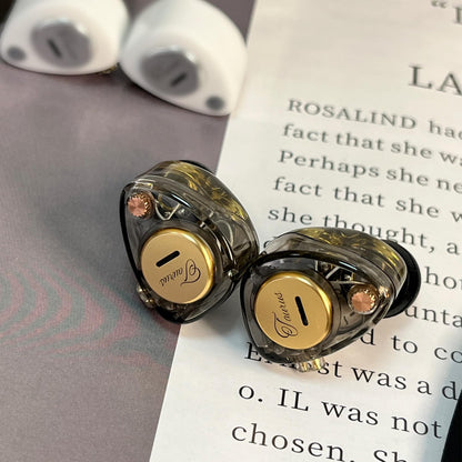 KZ Taurus in Ear Monitor Headphones, Horizontal 2DD Gaming Earbuds Wired IEM in Ear Headphones, Noise Cancelling Ear Buds Sound Localization in-Ears for Singers Musicians Audiophiles