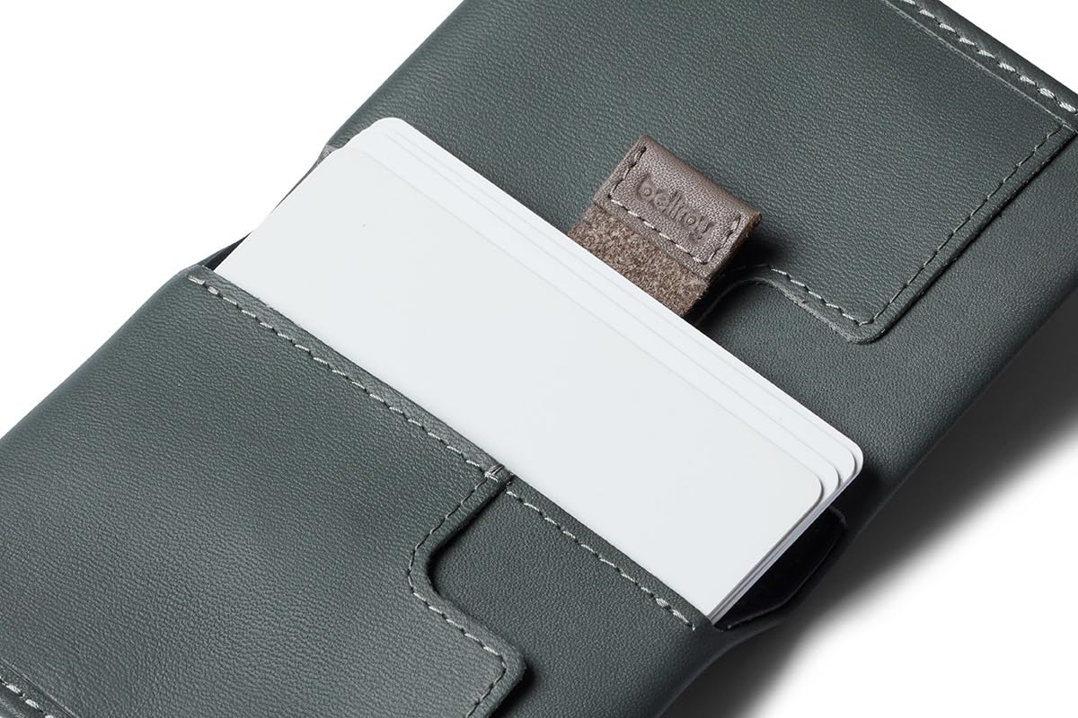 Bellroy Slim Sleeve, slim leather wallet (Max. 8 cards and bills) - Everglade