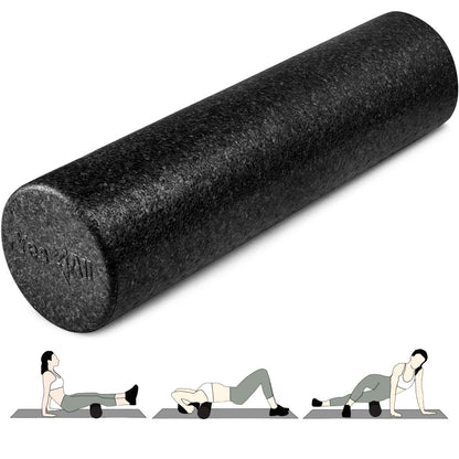 Yes4All High-Density EPP Round Back Roller Foam, Exercise Foam Roller for Yoga, Pilates & Stretching - 12, 18, 24, 36 inch