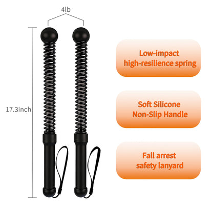 Hqyib Cordless Battle Rope, Weighted Ropeless Battle Ropes for Home Gym. Battle Ropes Suitable for Strength Training, HIIT, and Joint-Friendly Cardio Exercises, Fitness Levels.（Black）