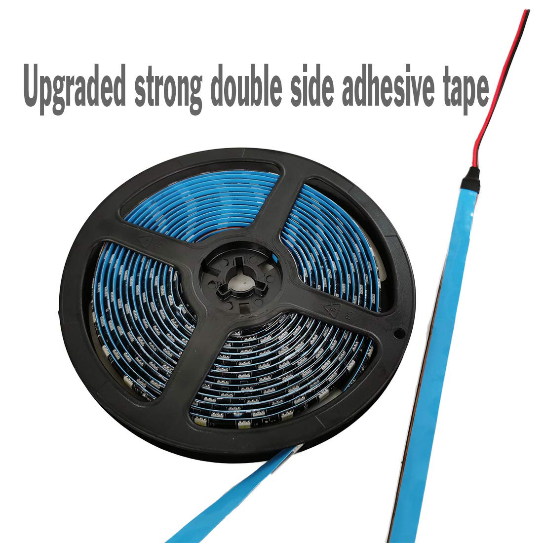 SOCAL-LED LIGHTING 5M 16.4ft Green Flexible LED Strip High Power Bright 300 SMD 5050 with Double Side Tape, IP65 Waterproof, Cuttable, Black PCB