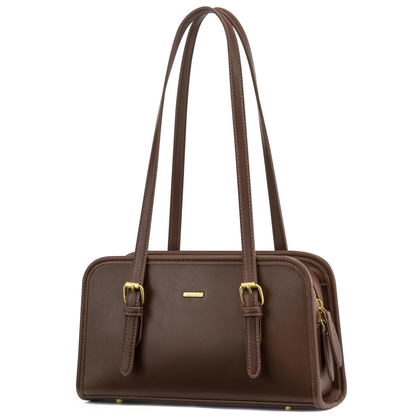 LOVEVOOK Swing Zip Shoulder Bag, Small Purses for Women Trendy Handbags, Mini Vintage Hobo Clutch Leather Tote