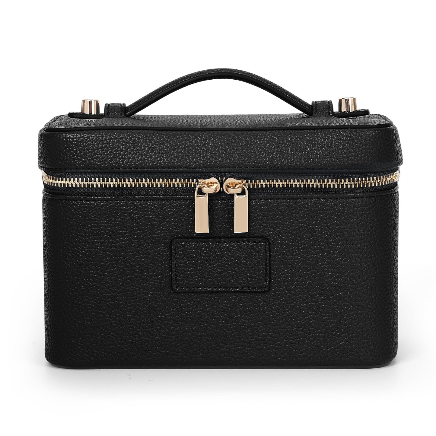 HiTotes Makeup Bag Vanity Case for Women Leather Cosmetic Bag Travel Toiletry Bags Portable Makeup Organizer Case