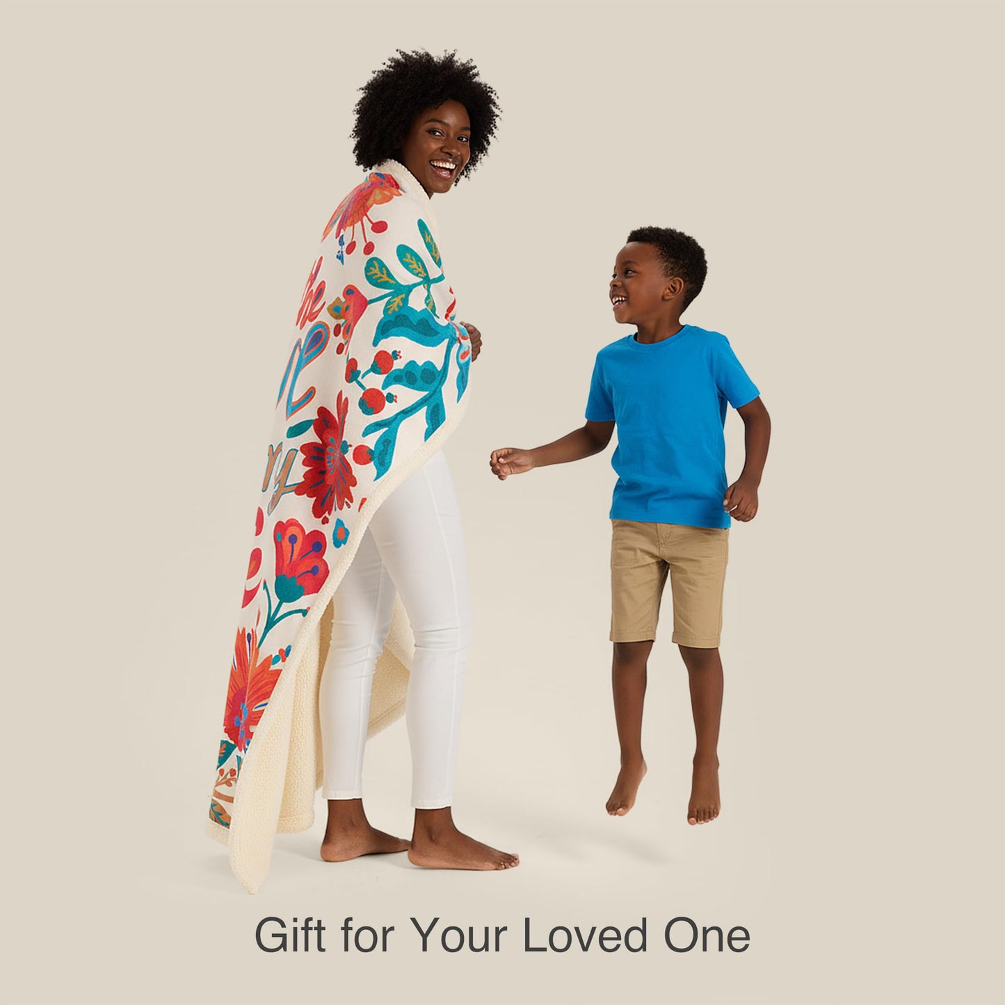 HORIMOTE HOME Sherpa Blanket for Winter, Soft Warm Blanket, Reversible Fleece Blanket for Women, Girls & Mom, Gifts for Your Loved One Throw Blanket for Birthday, Christmas 50"x60"