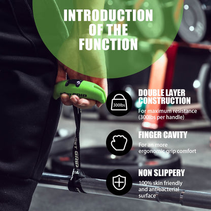 MOST GRIP Neutral Grip Pull Up Handles for Home Gym Workout, Ergonomic Pull Up Grips with Non-Slip for Pull Up Bar and T-bar Row
