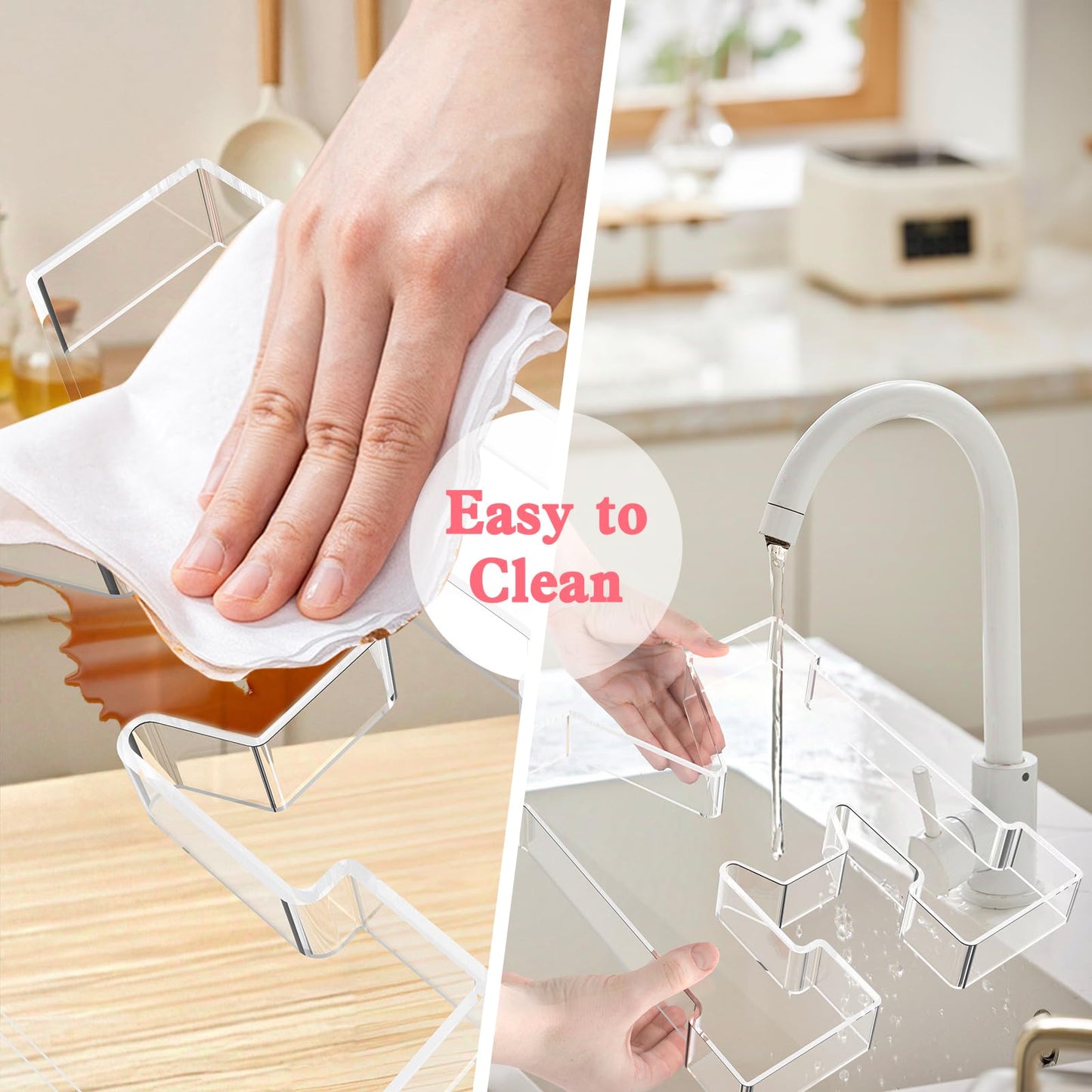 Tdsuco 13.8" Acrylic Letter Charcuterie Tray, Charcuterie Letters Fillable Box for food, Reusable Serving Cake Candy Dish Display Tray for Birthday Anniversary Party Decoration (Letter U)