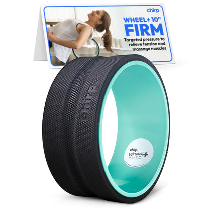Chirp Wheel Foam Roller – Targeted Back & Neck Relief, Lumbar Spine Stretcher, Spinal Decompression Back Stretcher, Massage Roller with Density Foam for Physical Therapy, Supports 500lbs, 2-Inch Mint