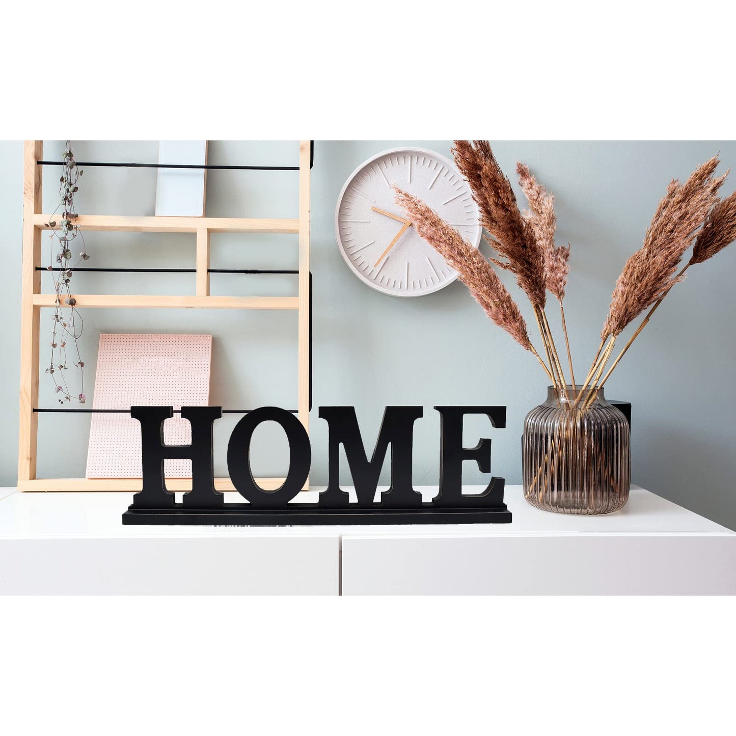 E-view Wooden Family Sign for Home Decor - Decorative Letters Tabletop Word Plaque Home Décor Accents Home