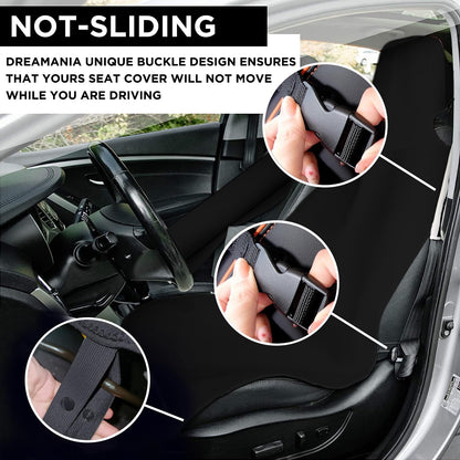 DREAMANIA Waterproof Seat Cover, Upgraded Sweat Carseat Protector, Perfect for Universal Anti-Slip Car Truck SUV Seat, Ideal for Surfing Yoga Gym Workout, Black