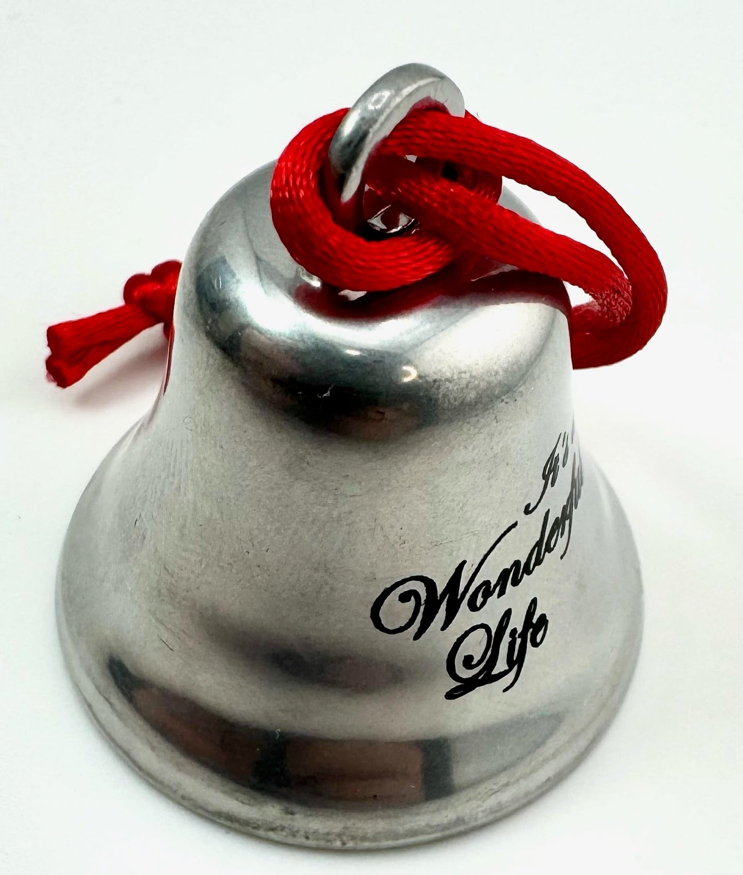 It's A Wonderful Life Ornament Bell on Ribbon Movie Souvenir Steel Metal Keepsake Christmas Decoration Made in the USA in a Bedford Falls Gift Bag