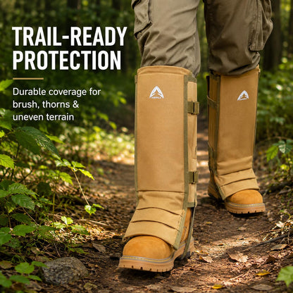 Anewkle Snake Gaiters for Men&Women,Waterproof Snake Proof Leg Guards with PP Board Protection,1000D PVC Coated Anti-Snake Gaiters for Brush Clearing,Hunting,Hiking,Fishing&Farming