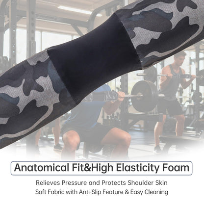 Tobefore Barbell Pad for Hip Thrusts & Squats - Extra Thick Non-Slip Cushion with Adjustable Strap, Fits Olympic/Standard Bars & Smith Machine
