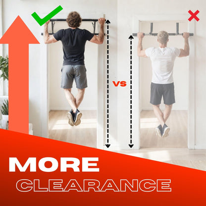 JACKAL Door Pullup Bar and Dip Bar Station - Removable Dip Bars, Rigid NO WOBBLE, Easy Folding Storage, No Screws, Dip Station and Pull-up Bar for Doorway, Collapsible Dip Station, No Door Damage, High Weight Capacity, Foldable Bodyweight Workout Station