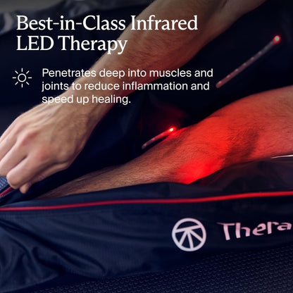 Therabody JetBoots PRO Plus - Wireless Compression Boots with Vibration & Light Therapy - Muscle Recovery, Pneumatic Leg Compression Sleeve to Recover Faster, Relieve Muscle & Joint Pain (Short)