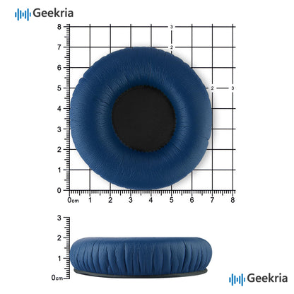 Geekria Replacement Ear Pads Compatible with Sennheiser HD25/ HD25SP/ HD25Lite/ HD25Plus/ HD25Limited 75th Anniversary Edition Headphones, Ear Cushions with Video Guide (Blue)