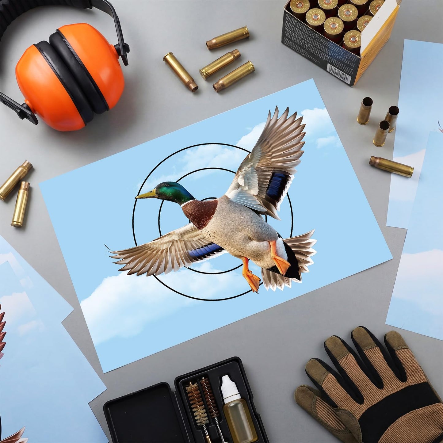Chivertion 50 Sheets Turkey Duck Paper Targets for Shooting 12 x 18 Inch Photo Realistic Game Animal Targets to Pattern Fun Hunting Accessory for Practice(Turkey)