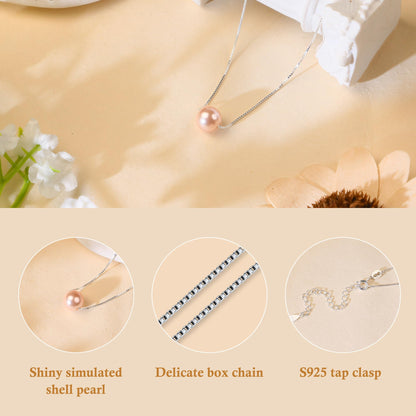 Sereney 10 Year Old Girl Birthday Gifts, Sterling Silver Pink Pearl Necklace as Gifts for 10 Year Old Girl, 10th Birthday Gifts for Girl Adjustable Length Double Digits Birthday Girl Trendy 2025