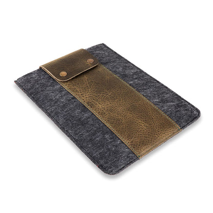 MegaGear Genuine Leather Tablet Sleeve Case for iPad Pro 11 inches, All Generations iPad Air & iPad (Green, 12.9 Inch)