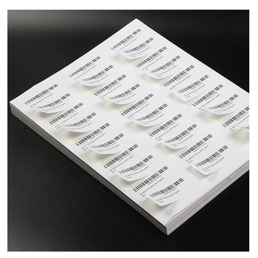 100 Sheets 30 UP 1" x2-5/8 Shipping Labels 3000 Pcs FBA Label Stickers for Laser/Inkjet Printers, White Blank Sticker Name Tags, 30 Per Page