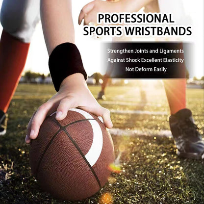 Fecawd 6 Pack Wristbands Sweatbands for Men & Women, Breathable Tennis Wrist Bands Absorbent Sweat Band Multiuse Wristband for Basketball, Running, Gym, Working Out(Black,White,Grey)