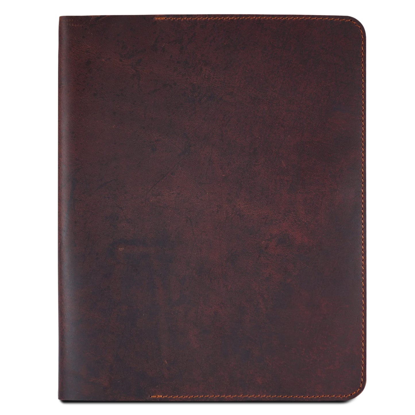 CestAntiQ, Heavy Duty Full Grain Leather Journal Cover (8.5 x 11 in.), Refillable Cahier XXL, Refillable Spiral Notebook (8.5 x 11 in.), Handmade Leather Journal Cover (Brown)