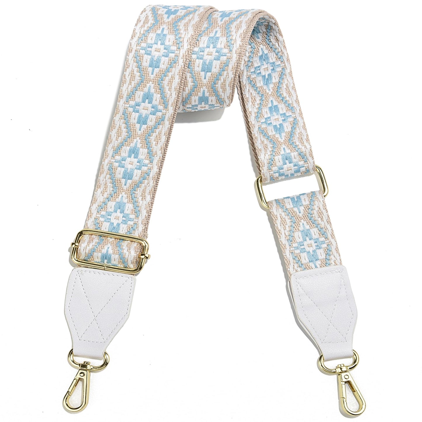 LEMEDE Purse Strap,1.5" Leather End Shoulder Strap Adjustable Replacement,Retro Multi-pattern Crossbody Bag Straps