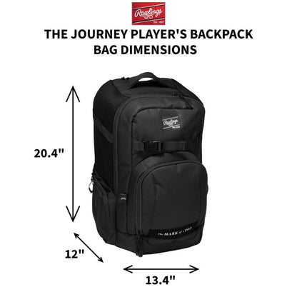 Rawlings | THE JOURNEY Player's Backpack | Baseball/Softball | Maroon