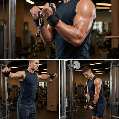 Weight Lifting Wrist Straps with D-Rings,Weight Straps,Heavy Duty Wrist Wraps,for Men & Women,Deadlifts,Pull-Ups,Cable Machines,Snatches